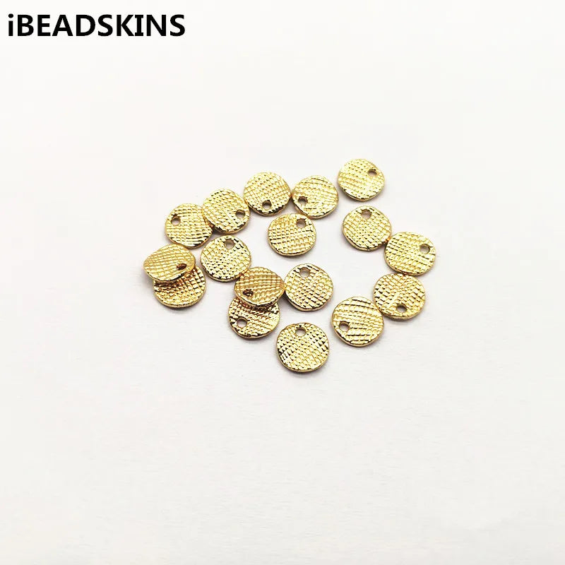 7mm 200pcs Zinc Alloy Round Stud Earring Parts for Jewelry DIY