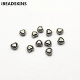 2000pcs Rhodium CCB Heart Beads for Earrings DIY