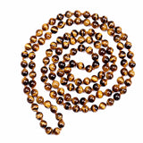 Natural Tiger Stone Beaded Necklace Bracelet