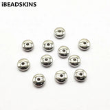 1000pcs CCB Rhodium Flywheel Beads for DIY Jewelry Making