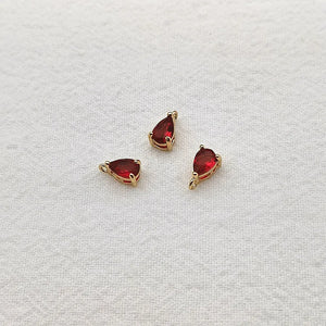 Copper/Crystal Drop Charm for Earring DIY