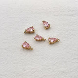 Copper/Crystal Drop Charm for Earring DIY