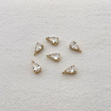 Copper/Crystal Drop Charm for Earring DIY