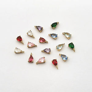 Copper/Crystal Drop Charm for Earring DIY