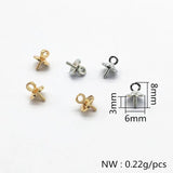 500pcs Copper Bead Cap for Earrings DIY