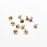 500pcs Copper Bead Cap for Earrings DIY