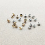 500pcs Copper Bead Cap for Earrings DIY