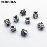 1000pcs CCB Rhodium Cylinder Beads Earrings DIY
