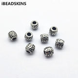 500pcs CCB Rhodium Cylinder Beads for Earrings DIY