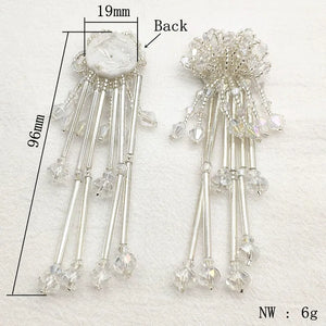 Crystal Flower Earring DIY Parts 20pcs