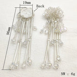 Crystal Flower Earring DIY Parts 20pcs