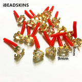 50pcs Silver Crystal Stud Earring Accessories for Jewelry DIY
