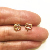 50pcs Silver Crystal Stud Earring Accessories for Jewelry DIY