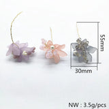 Flower Charm Earrings Necklace Accessories DIY - 20pcs