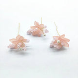 Flower Charm Earrings Necklace Accessories DIY - 20pcs