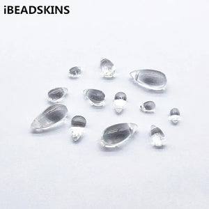 Acrylic Clear Drop Charm Beads for DIY Jewelry - Headdress Earrings Parts