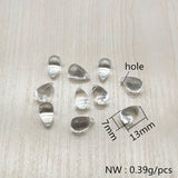 Acrylic Clear Drop Charm Beads for DIY Jewelry - Headdress Earrings Parts