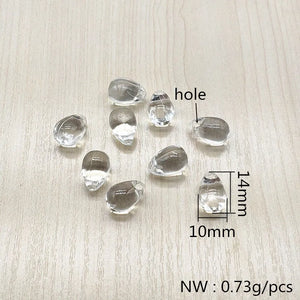 Acrylic Clear Drop Beads for Headdress and Earrings DIY