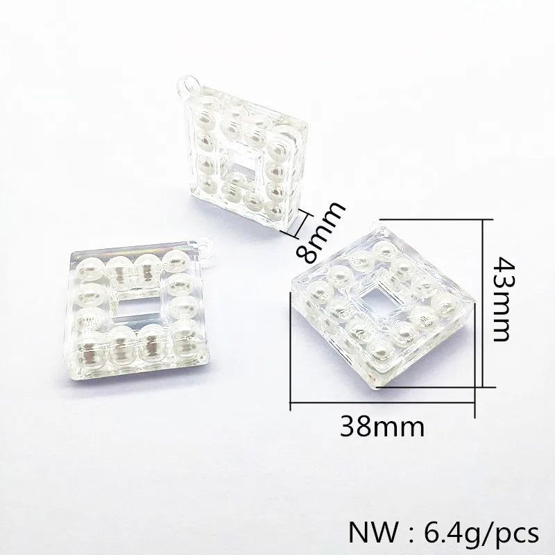 30pcs Pearls Charm Earring Findings Jewelry DIY