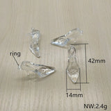 Clear Acrylic High Heels Charm for Earrings DIY