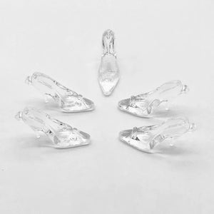 Clear Acrylic High Heels Charm for Earrings DIY