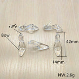 Clear Acrylic High Heels Charm for Earrings DIY