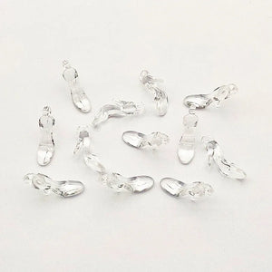 Clear Acrylic High Heel Charm for Earrings DIY Parts
