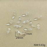 Clear Acrylic High Heel Charm for Earrings DIY Parts