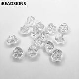 Clear Acrylic Twist Beads for Jewelry Making