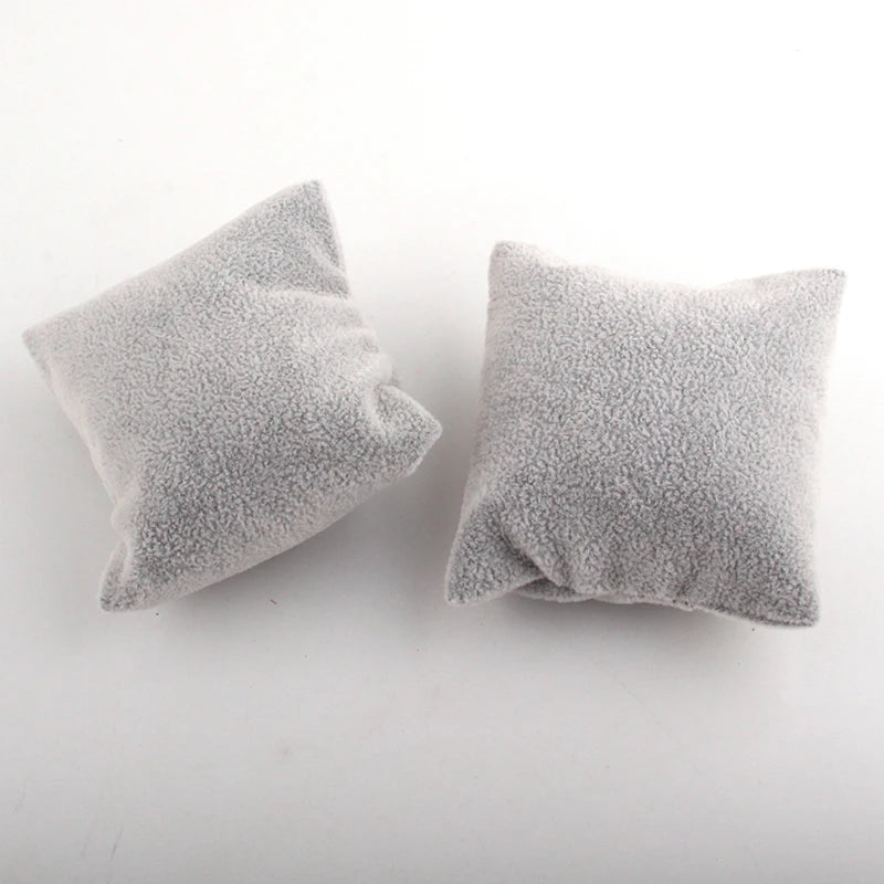 Grey Sponge Filled Bracelet Watch Display Pillow