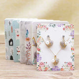 Marbling Paper Jewelry Card 8x10cm 25pc+25bag