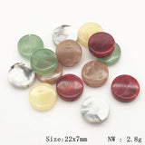Acrylic Marble Effect Beads for Jewelry Making