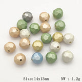 Acrylic Marble Effect Beads for Jewelry Making