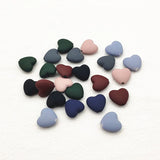 100pcs Acrylic Heart-Shaped Beads for Earrings, Jewelry Findings