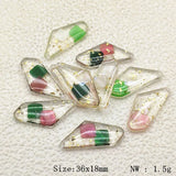 36x18mm Resin Irregular-shape Earring Charms 30pcs