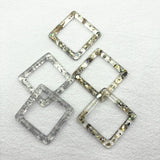 38mm Acrylic Square Charm for Earrings - 30pcs