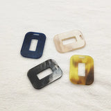 Acrylic Rectangle-shape Charm for Earrings 50pcs
