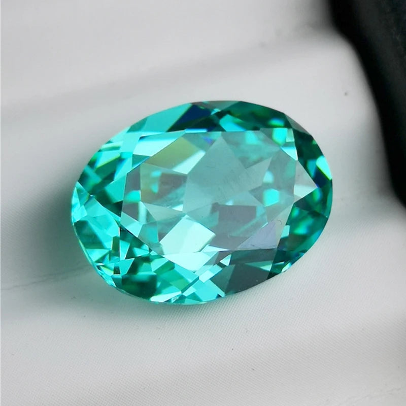 Palaiba Beads Oval Shape Green Gemstone