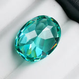 Palaiba Beads Oval Shape Green Gemstone