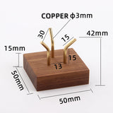 Wood Stand Crystal Ball Holder Golf Ball Displays Gemstone Holder