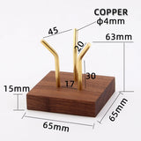 Wood Stand Crystal Ball Holder Golf Ball Displays Gemstone Holder
