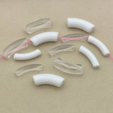 Clear Tubular Beads Jewelry Findings DIY Parts