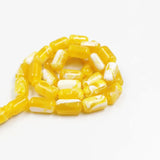Yellow Resin Islamic Prayer Beads Tassel Bracelet