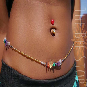 Bikini Beach Waist Chain Ladies Sexy Natural Stone Body Jewelry