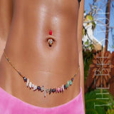 Bikini Beach Waist Chain Ladies Sexy Natural Stone Body Jewelry