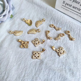 20pcs Copper/CZ Hand Earring Charms, DIY Jewelry Findings