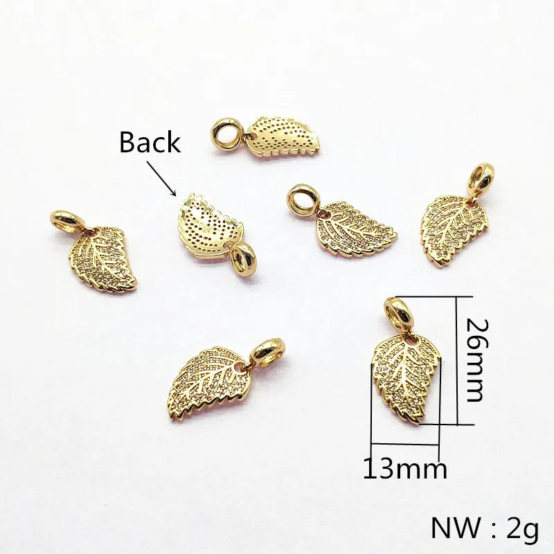 20pcs Copper/CZ Hand Earring Charms, DIY Jewelry Findings