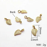 20pcs Copper/CZ Hand Earring Charms, DIY Jewelry Findings