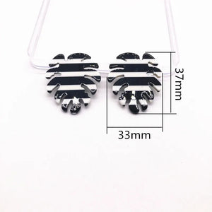 50pcs/lot Acetic Acid Earring Charms, Jewelry Findings Making