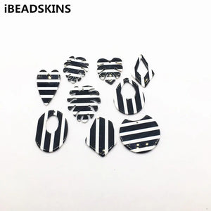 50pcs/lot Acetic Acid Earring Charms, Jewelry Findings Making